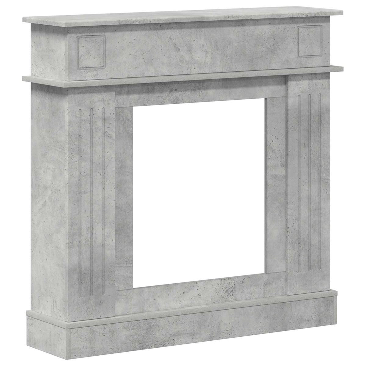 Okvir za kamin Betonska siva 102 x 26 x 100 cm