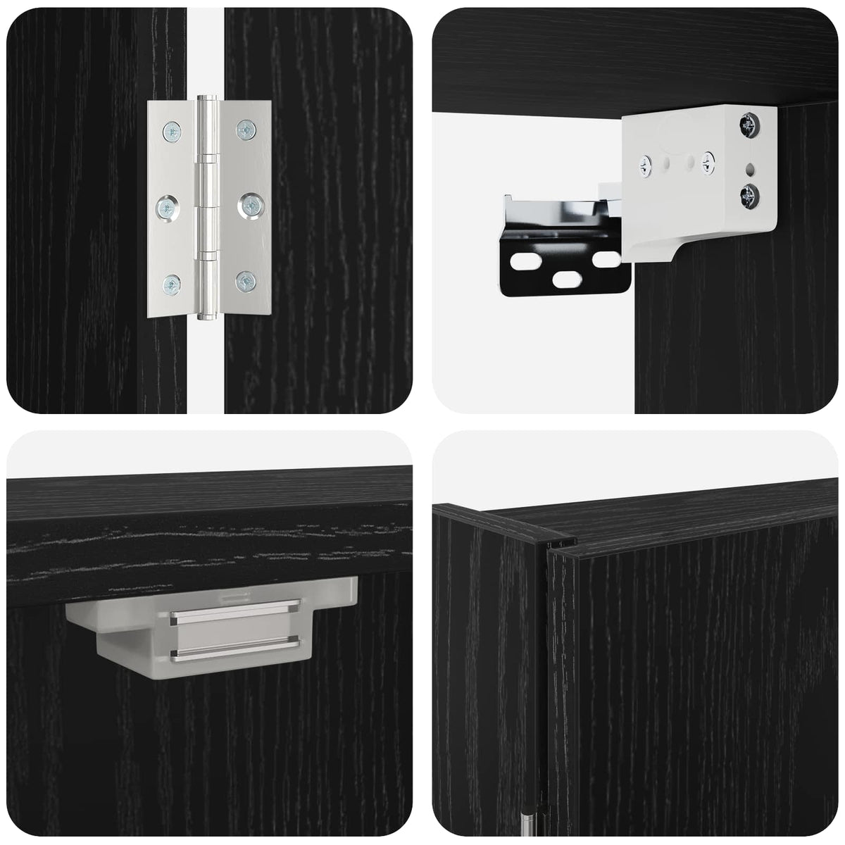 Kabinet za mete Crni hrast 56 x 12 x 53,5 cm Konstruirano drvo