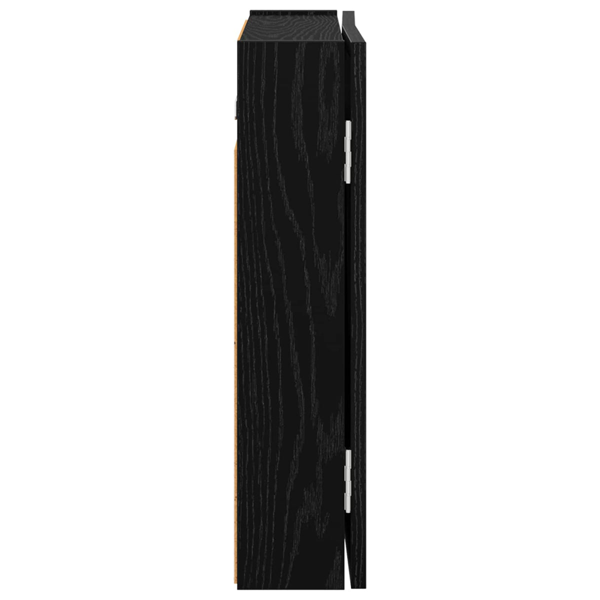 Kabinet za mete Crni hrast 56 x 12 x 53,5 cm Konstruirano drvo