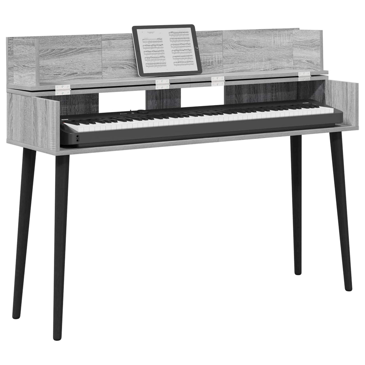 Studio radni stol Siva Sonoma 152 x 40 x 19,5 cm