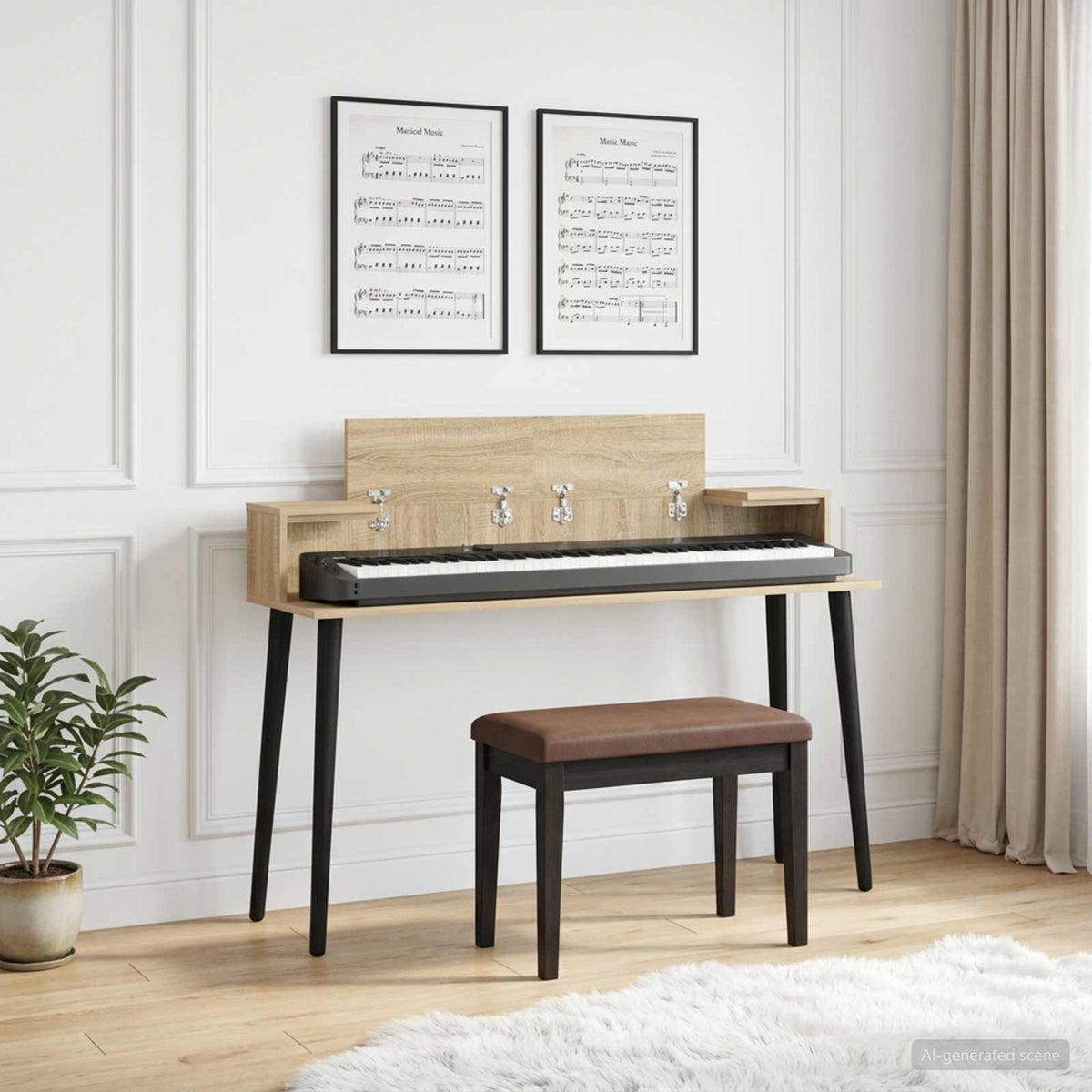 Studio radni stol Hrast sonoma 152 x 36 x 19,5 cm