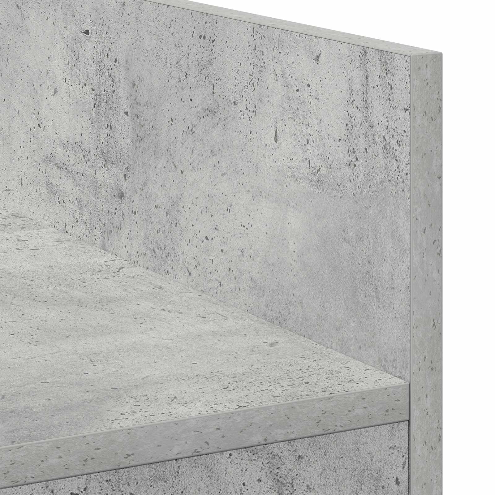 DJ stol Betonska siva 82 x 45 x 102 cm Konstruirano drvo