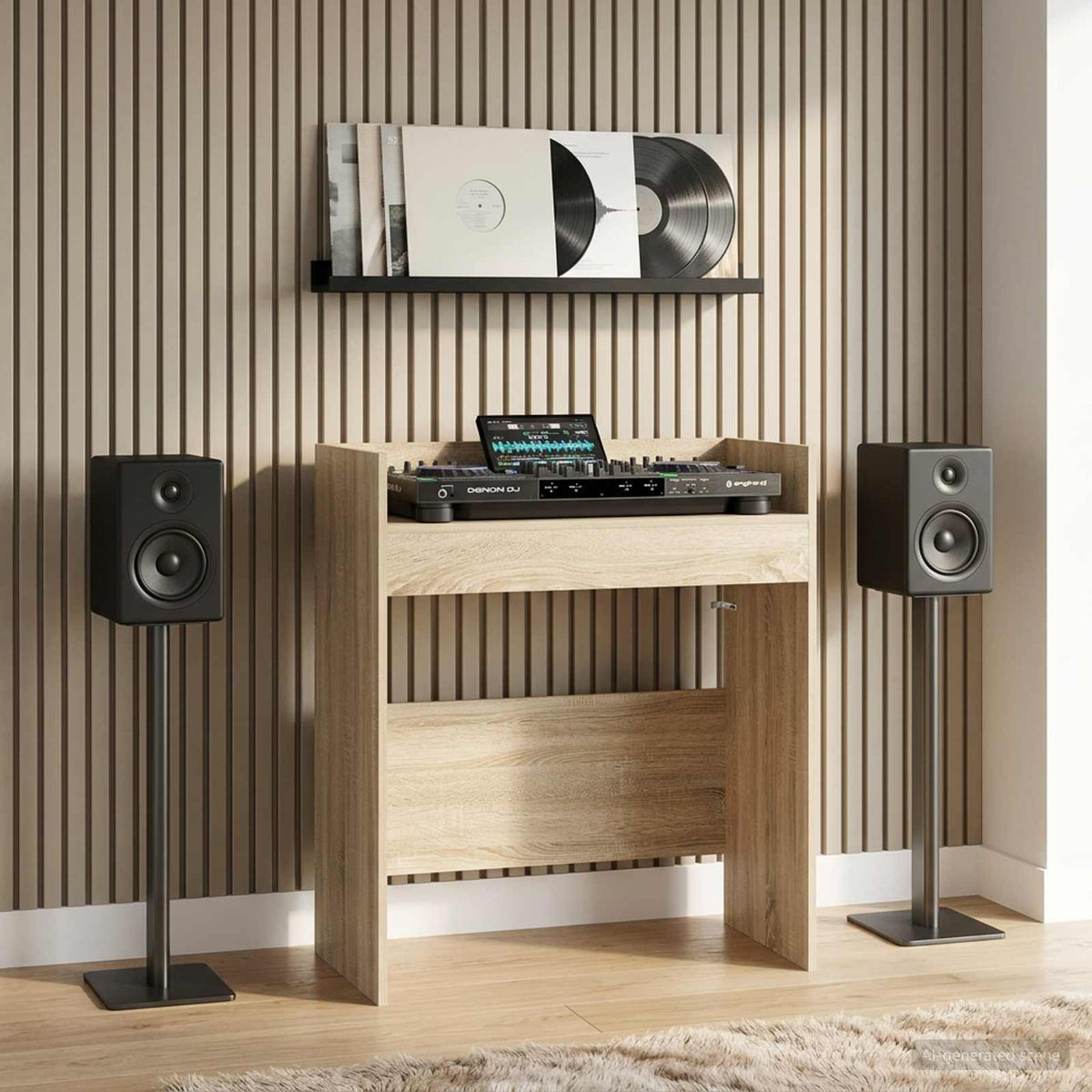 DJ stol Hrast sonoma 62 x 45 x 102 cm Konstruirano drvo