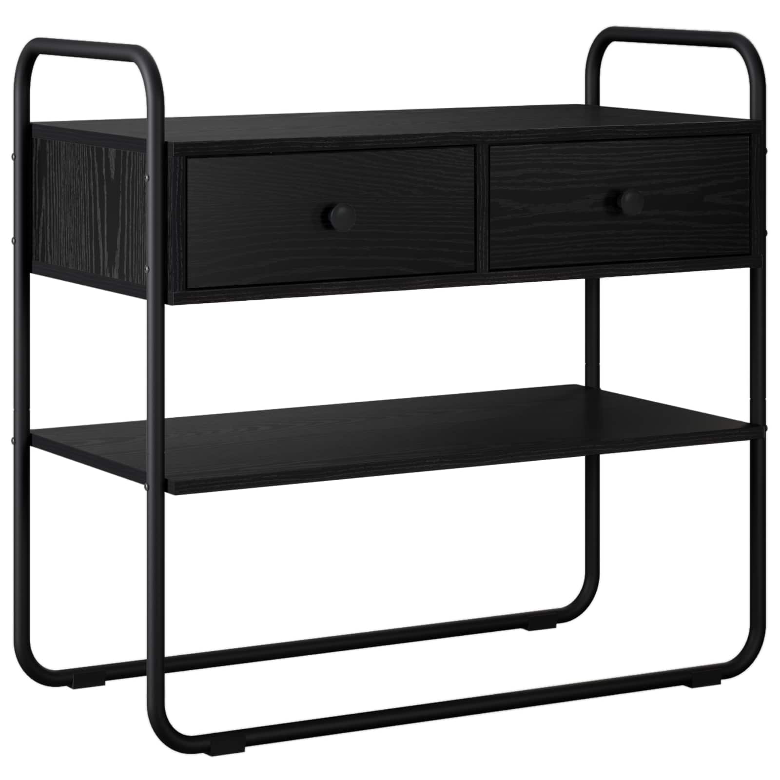Konzolna stolica Crni hrast 80 x 40 x 75 cm Konstruirano drvo