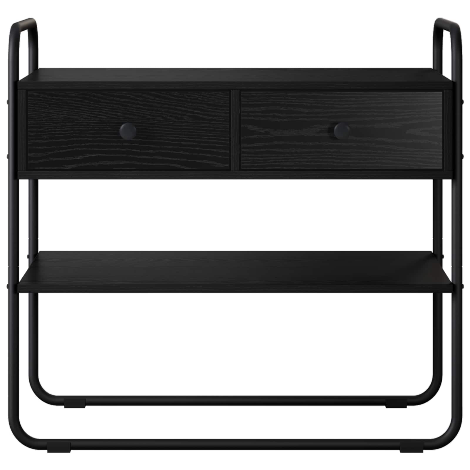 Konzolna stolica Crni hrast 80 x 40 x 75 cm Konstruirano drvo
