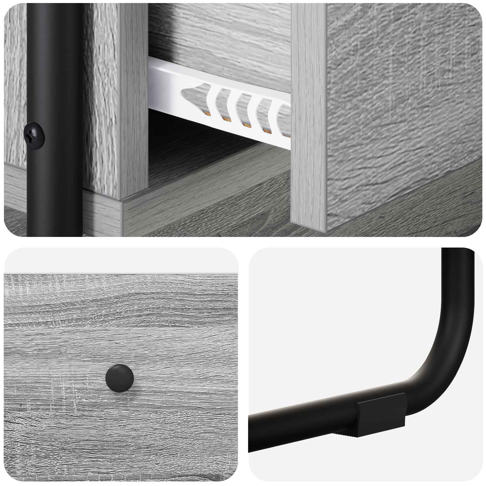 Konzolna stolica Siva Sonoma 80 x 40 x 75 cm Konstruirano drvo