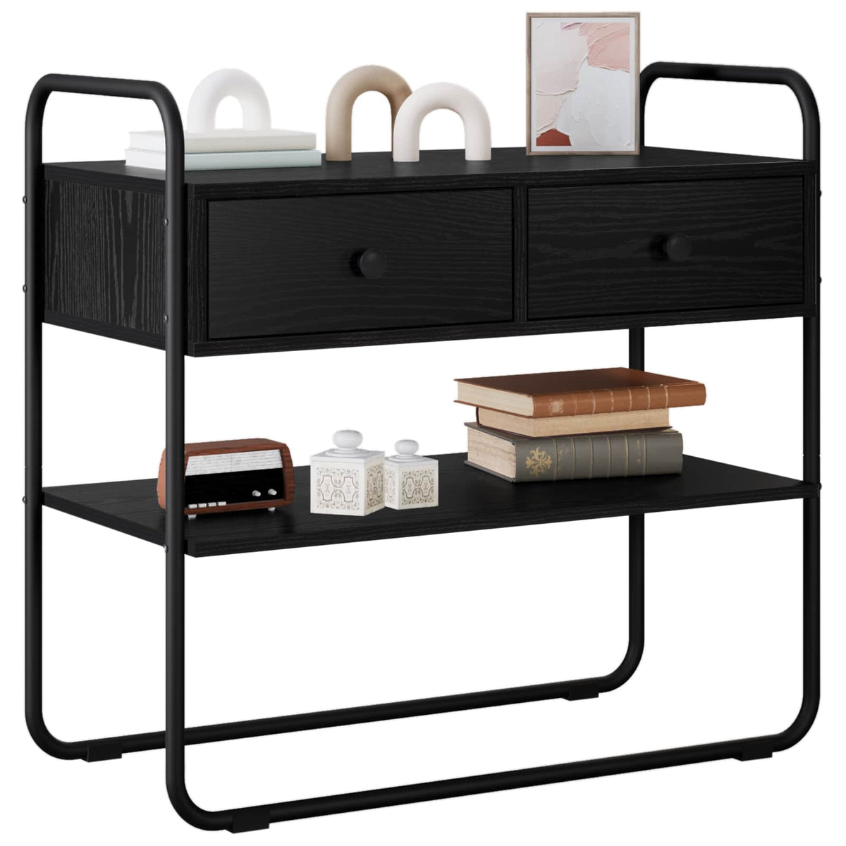 Konzolna stolica Crni hrast 100 x 40 x 75 cm Konstruirano drvo