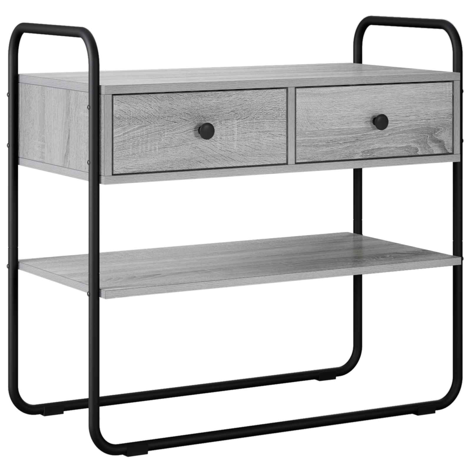Konzolna stolica Siva Sonoma 100 x 40 x 75 cm Konstruirano drvo