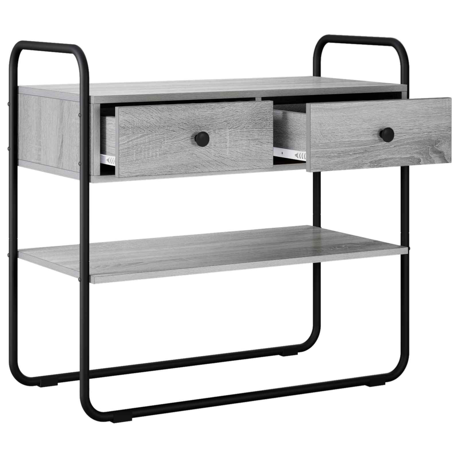 Konzolna stolica Siva Sonoma 100 x 40 x 75 cm Konstruirano drvo