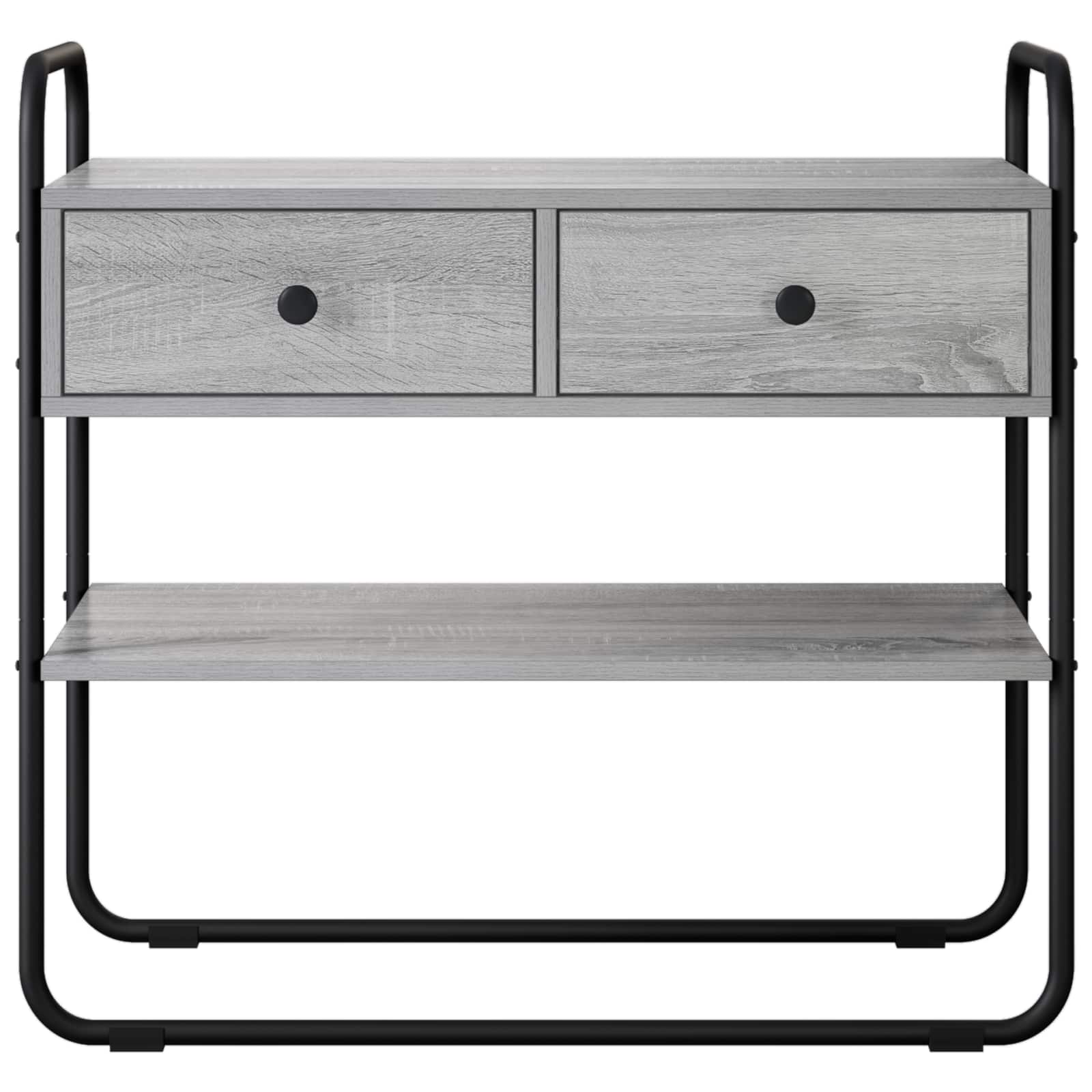 Konzolna stolica Siva Sonoma 100 x 40 x 75 cm Konstruirano drvo