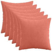 Presvlaka za jastuk 6 pcs HEERLEN Crvena narančasta 30 x 30 cm