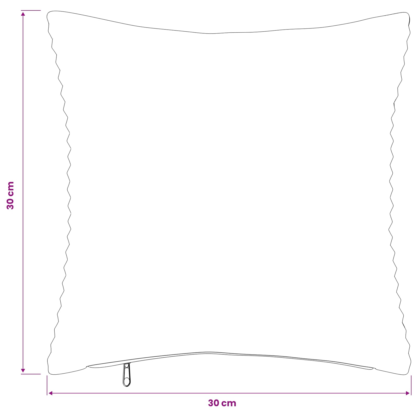 Presvlaka za jastuk 6 pcs HEERLEN Crvena narančasta 30 x 30 cm