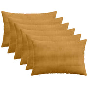 Presvlaka za jastuk 6 pcs HEERLEN Žuta 30 x 50 cm Kord