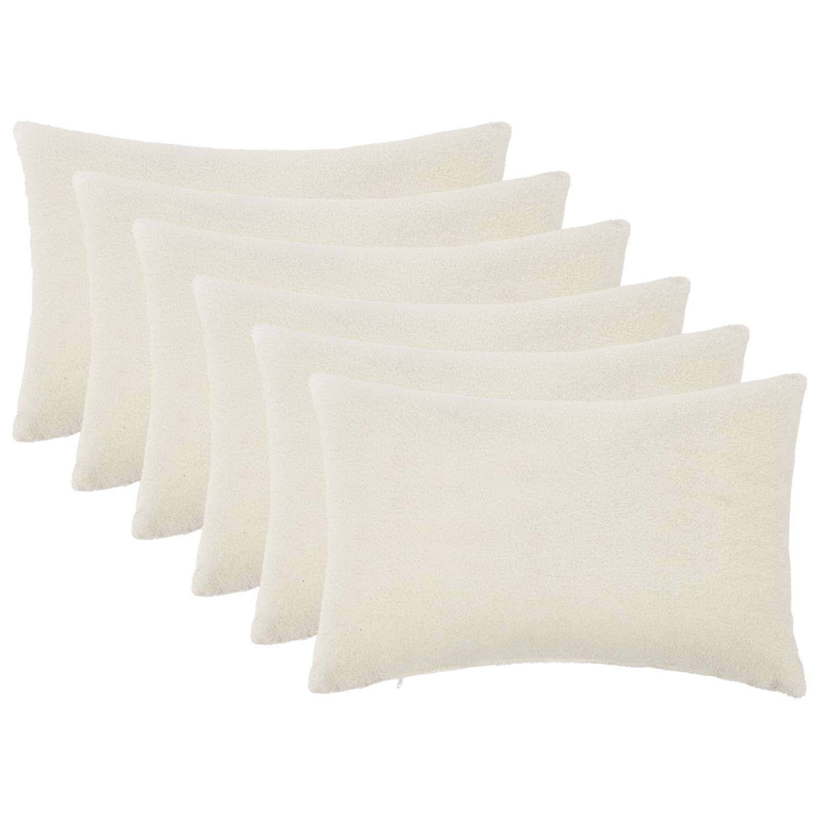Presvlaka za jastuk 6 pcs HEERLEN Krem 30 x 50 cm Bouclé