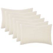 Presvlaka za jastuk 6 pcs HEERLEN Krem 30 x 50 cm Bouclé