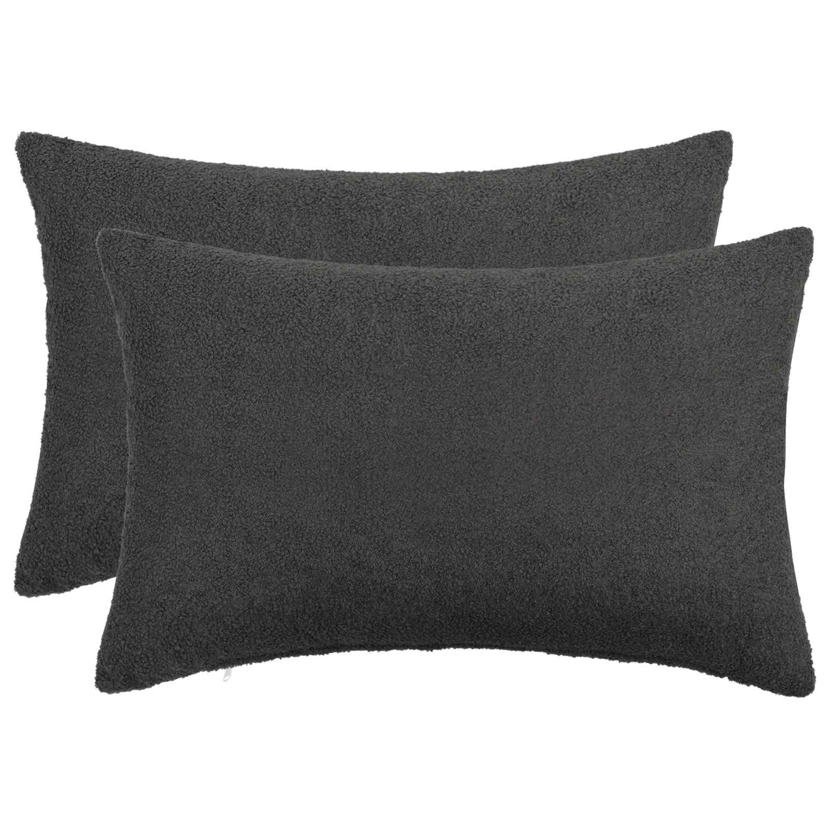 Presvlaka za jastuk 2 pcs HEERLEN Tamnosiva 30 x 50 cm Bouclé