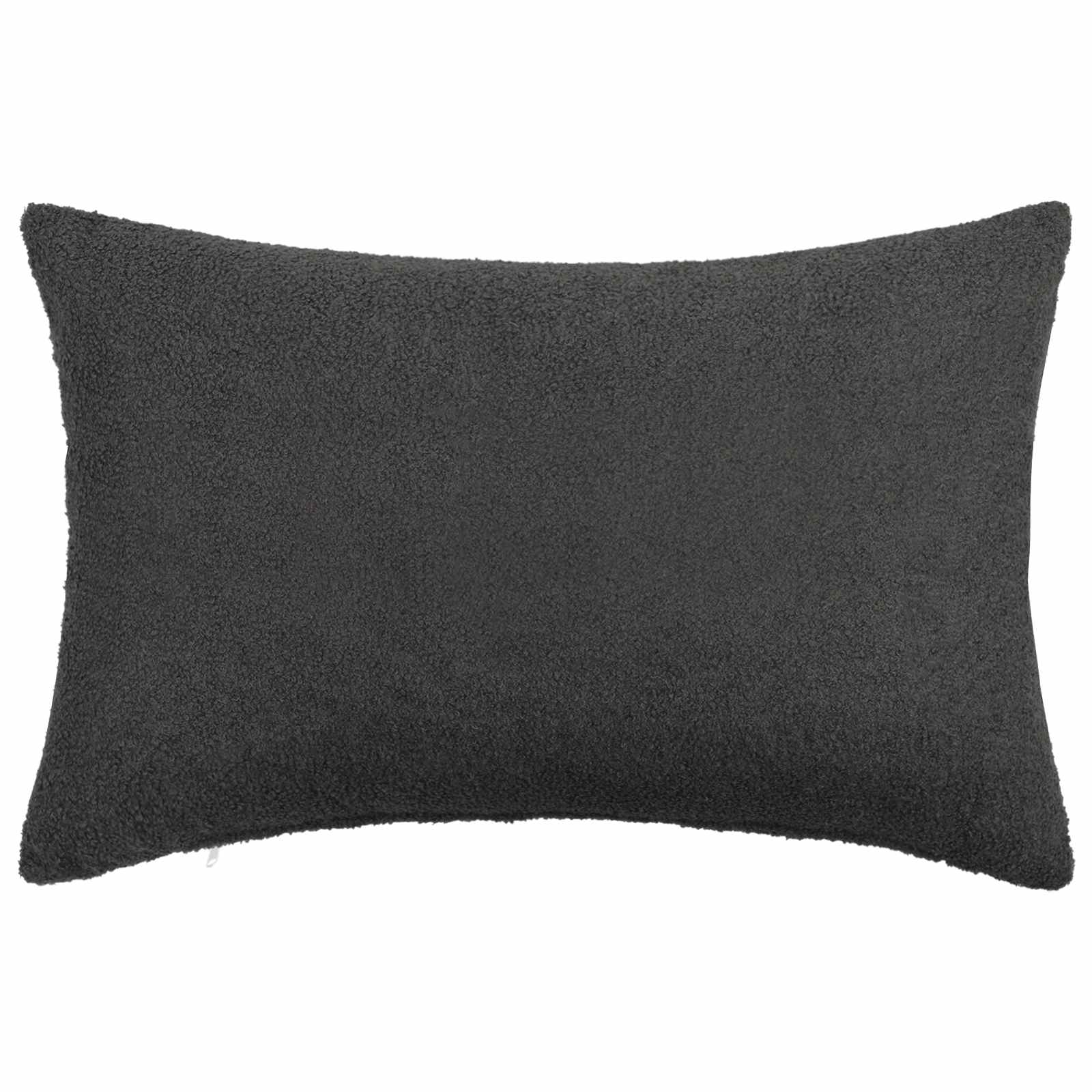 Presvlaka za jastuk 6 pcs HEERLEN Tamnosiva 30 x 50 cm Bouclé