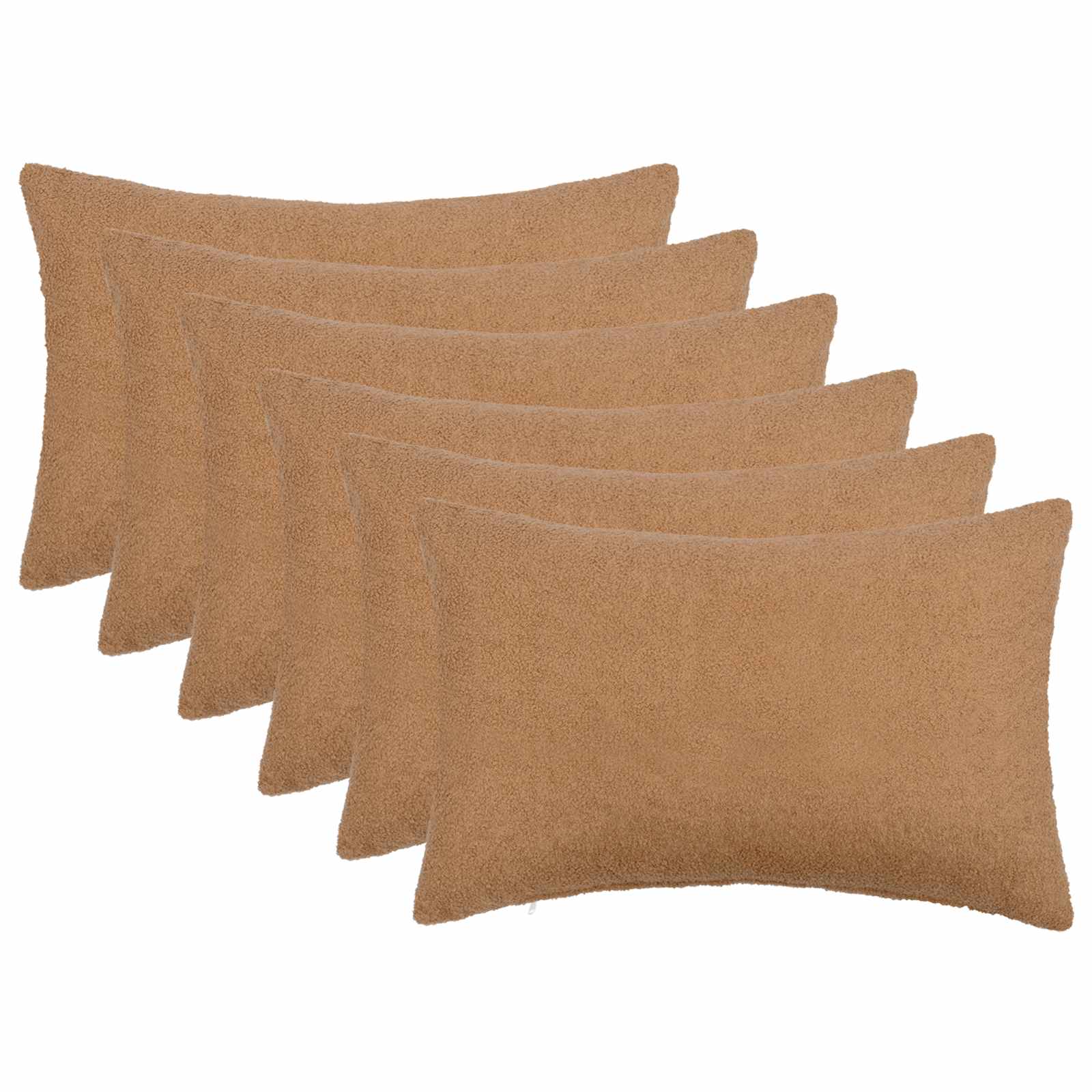 Presvlaka za jastuk 6 pcs HEERLEN Bež 30 x 50 cm Bouclé