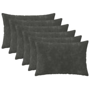 Presvlaka za jastuk 6 pcs HEERLEN Antracit 30 x 50 cm