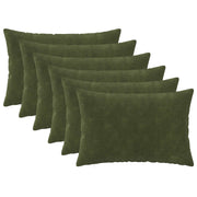 Presvlaka za jastuk 6 pcs HEERLEN Zelena 30 x 50 cm