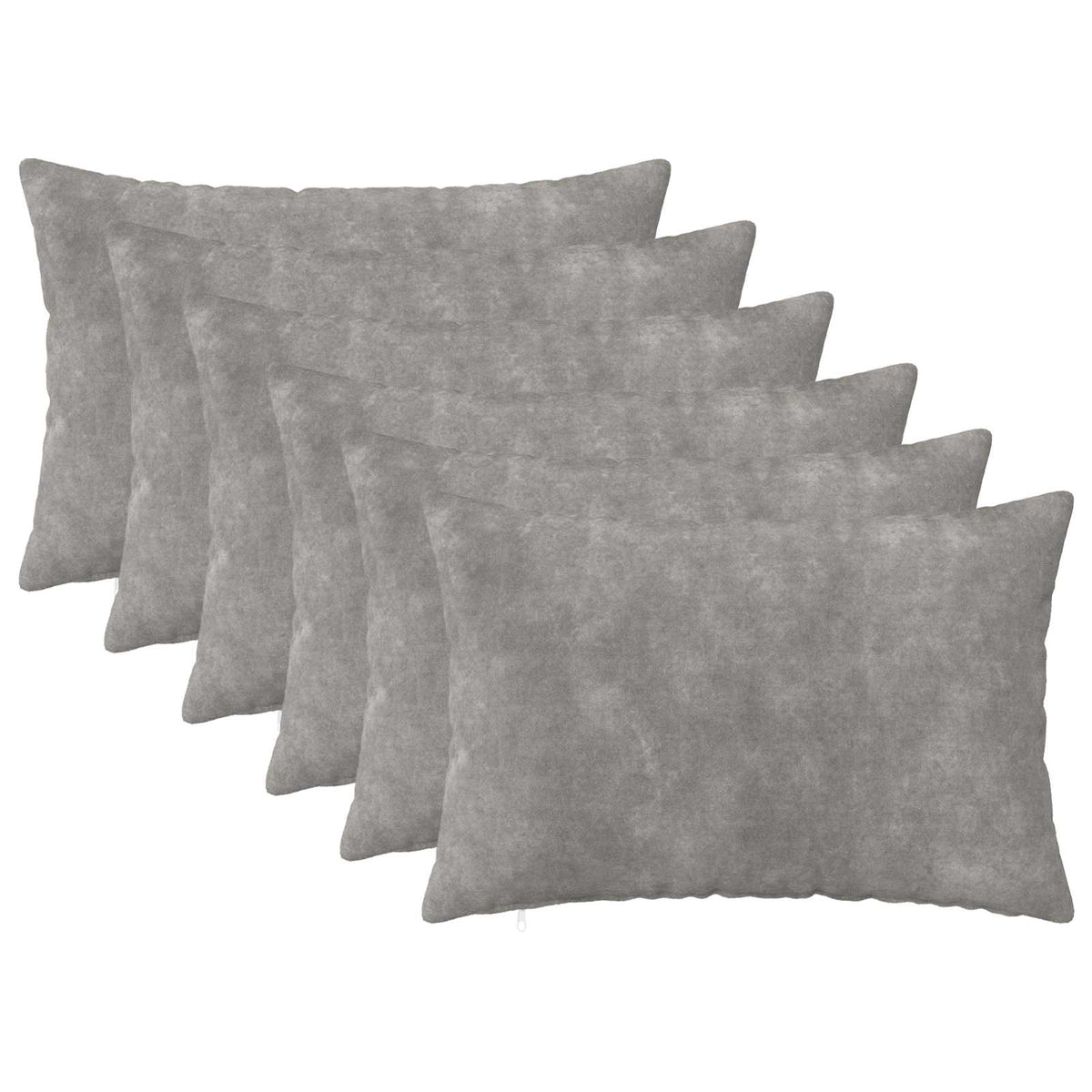Presvlaka za jastuk 6 pcs HEERLEN Svjetlosiva 30 x 50 cm