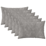 Presvlaka za jastuk 6 pcs HEERLEN Svjetlosiva 30 x 50 cm