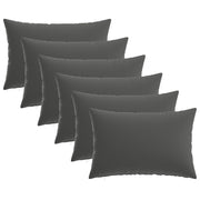 Presvlaka za jastuk 6 pcs HEERLEN Antracit 30 x 50 cm Poliester