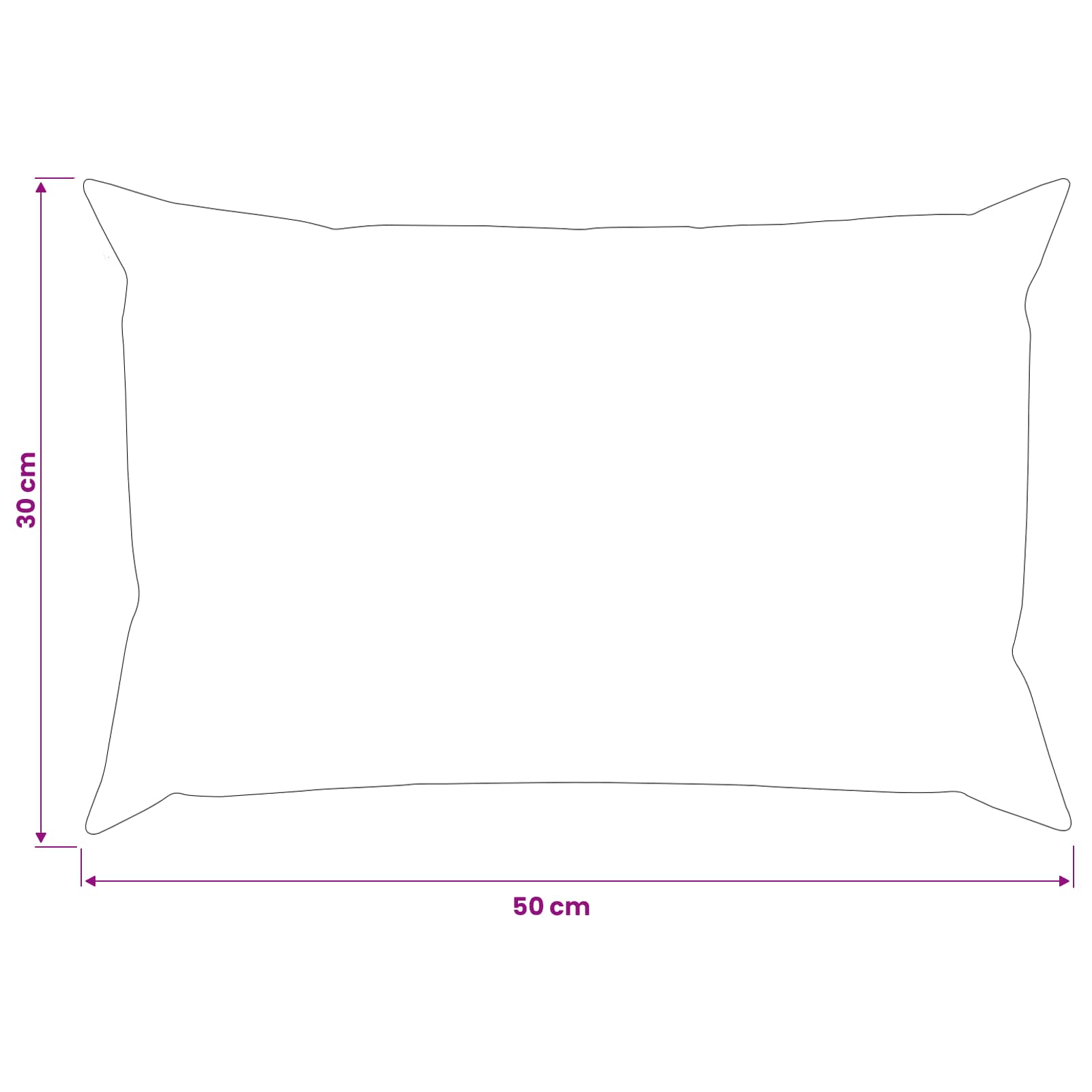 Presvlaka za jastuk 6 pcs HEERLEN Antracit 30 x 50 cm Poliester