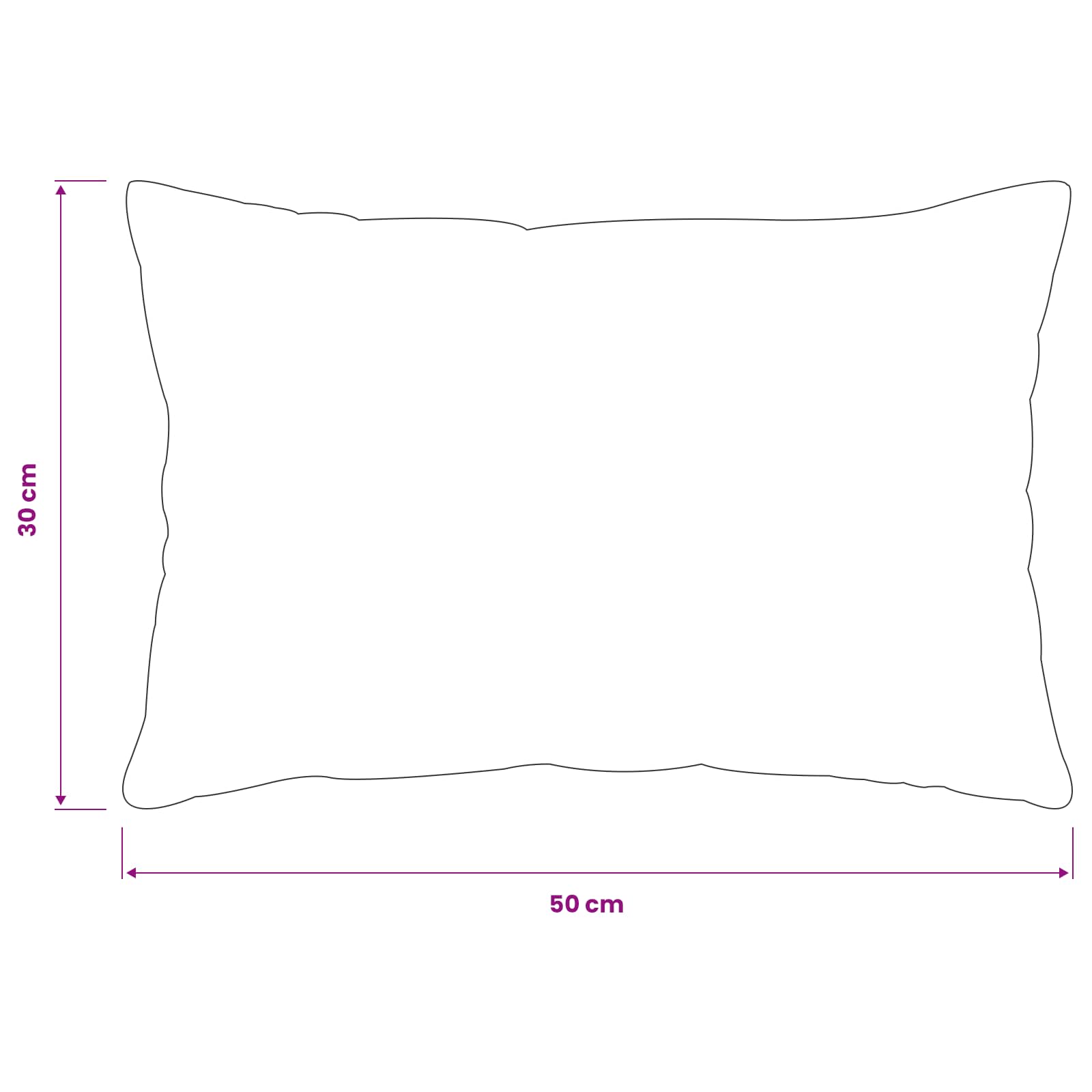 Presvlaka za jastuk 6 pcs HEERLEN Crna 30 x 50 cm Flanel