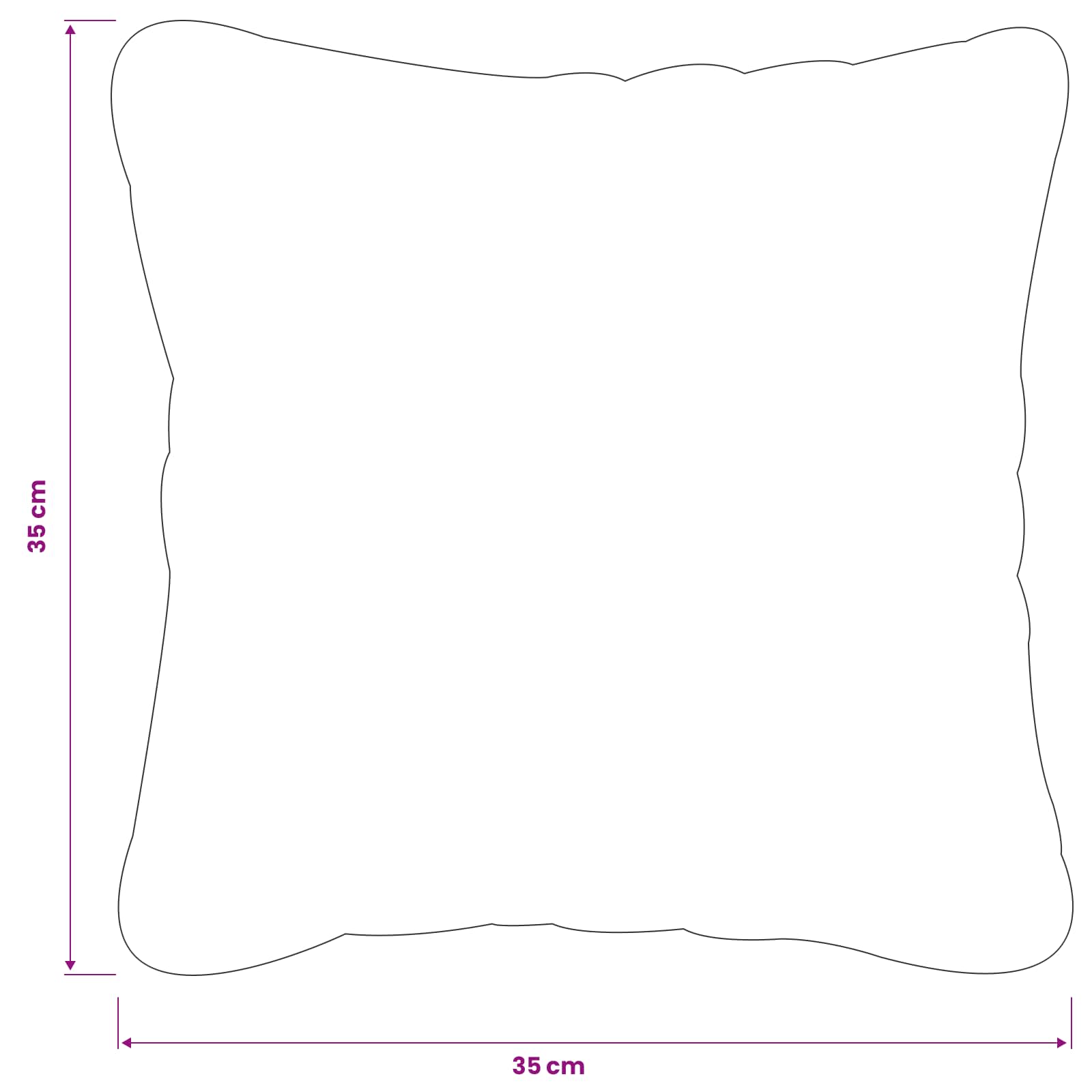 Presvlaka za jastuk 6 pcs HEERLEN Ružičasta 35 x 35 cm Baršun