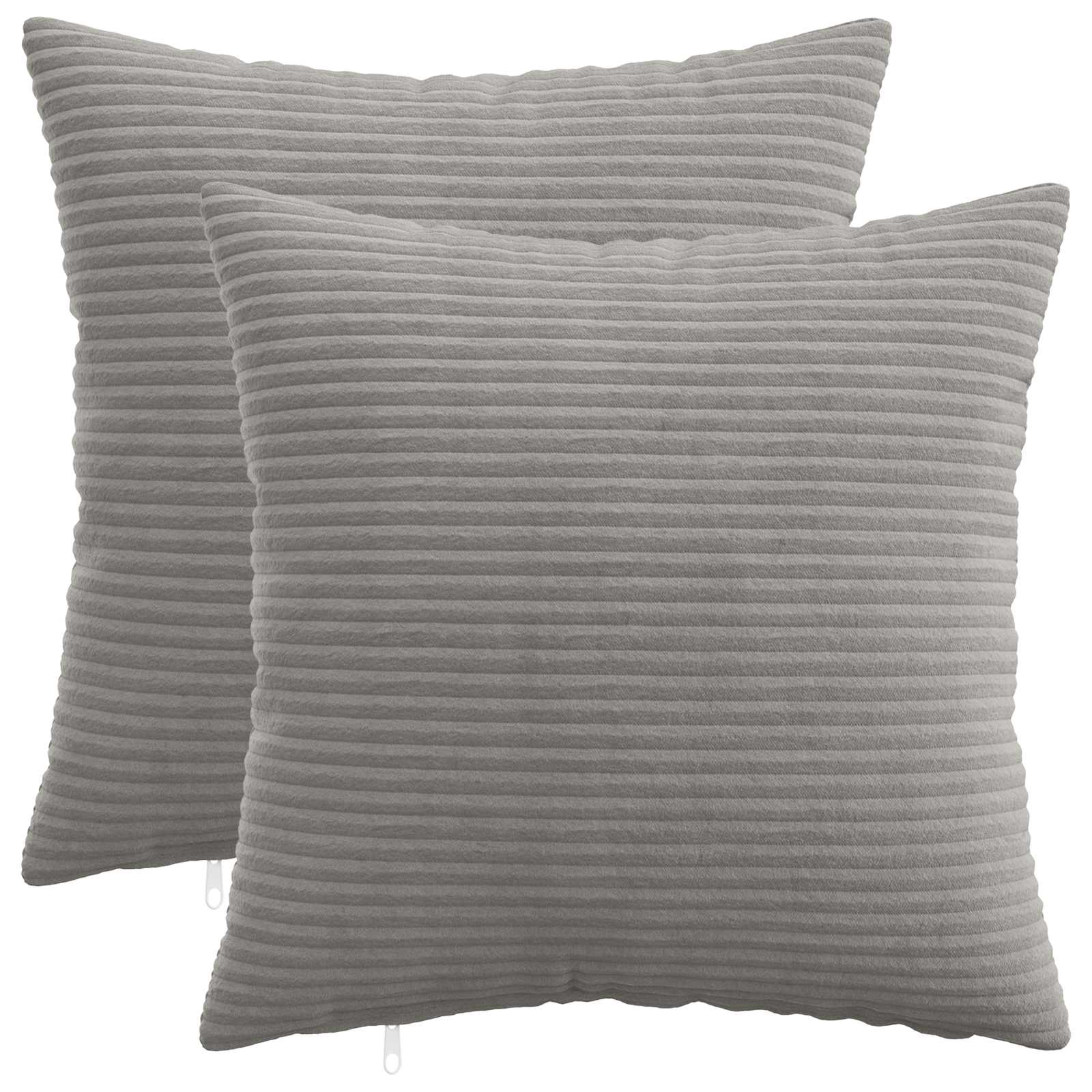 Presvlaka za jastuk 2 pcs HEERLEN Svjetlosiva 35 x 35 cm Kord