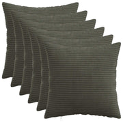 Presvlaka za jastuk 6 pcs HEERLEN Antracit 40 x 40 cm Kord