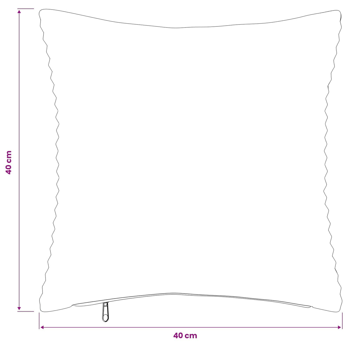 Presvlaka za jastuk 2 pcs HEERLEN Žuta 40 x 40 cm Kord