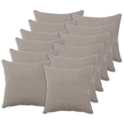 Presvlaka za jastuk 12 pcs HEERLEN Svjetlosiva 40 x 40 cm