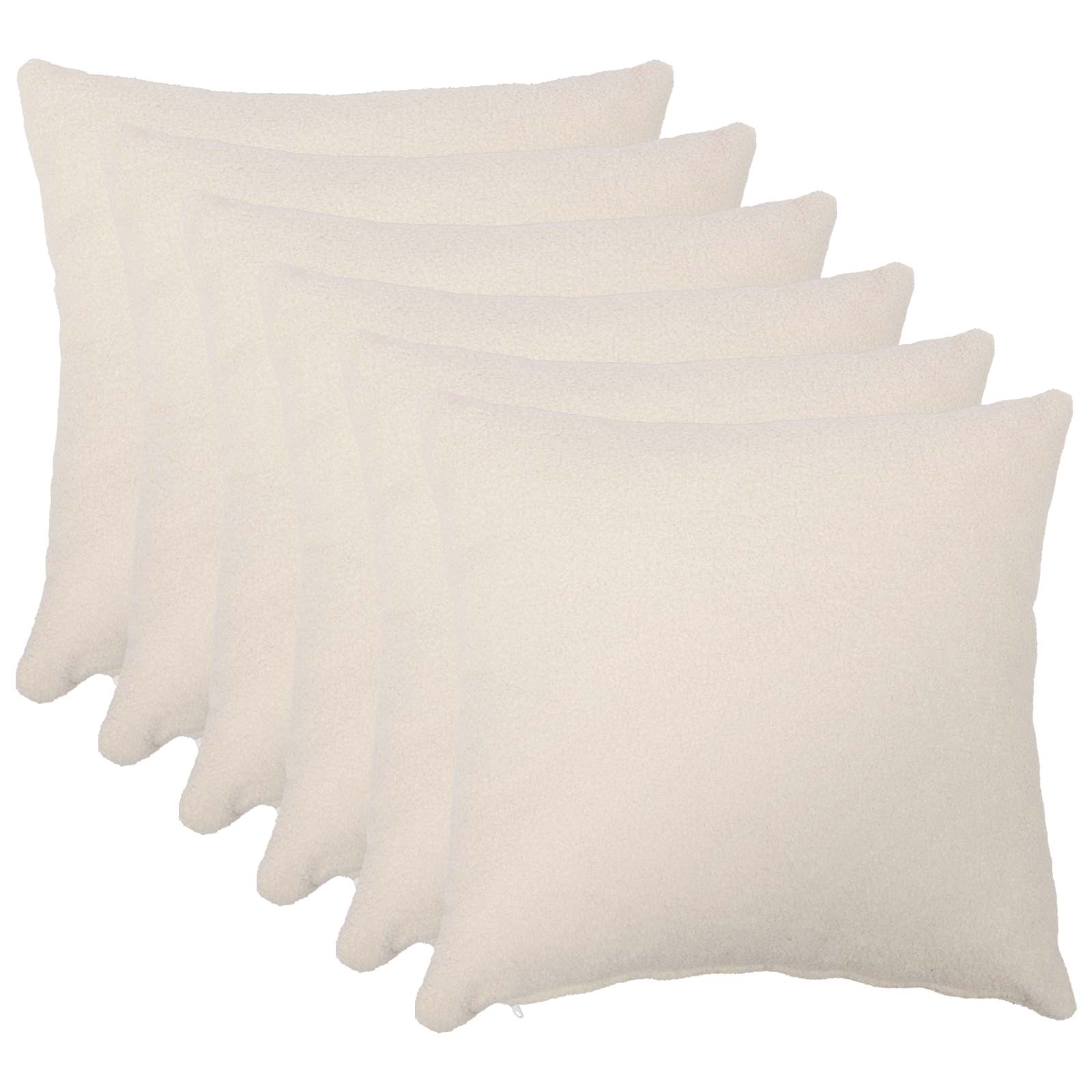Presvlaka za jastuk 6 pcs HEERLEN Krem 40 x 40 cm Bouclé