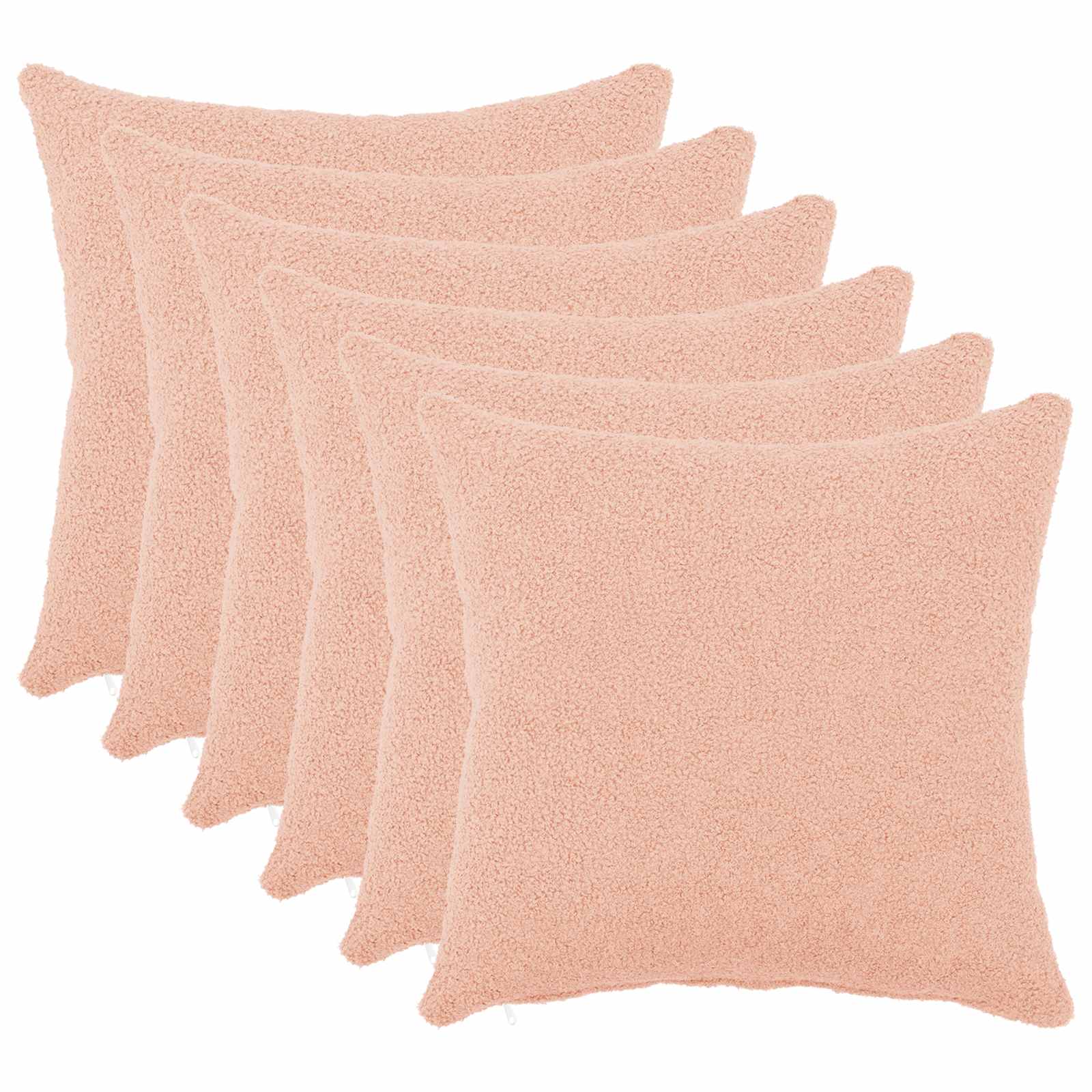 Presvlaka za jastuk 6 pcs HEERLEN Ružičasta 40 x 40 cm Bouclé