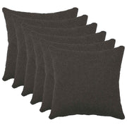 Presvlaka za jastuk 6 pcs HEERLEN Tamnosiva 40 x 40 cm Bouclé