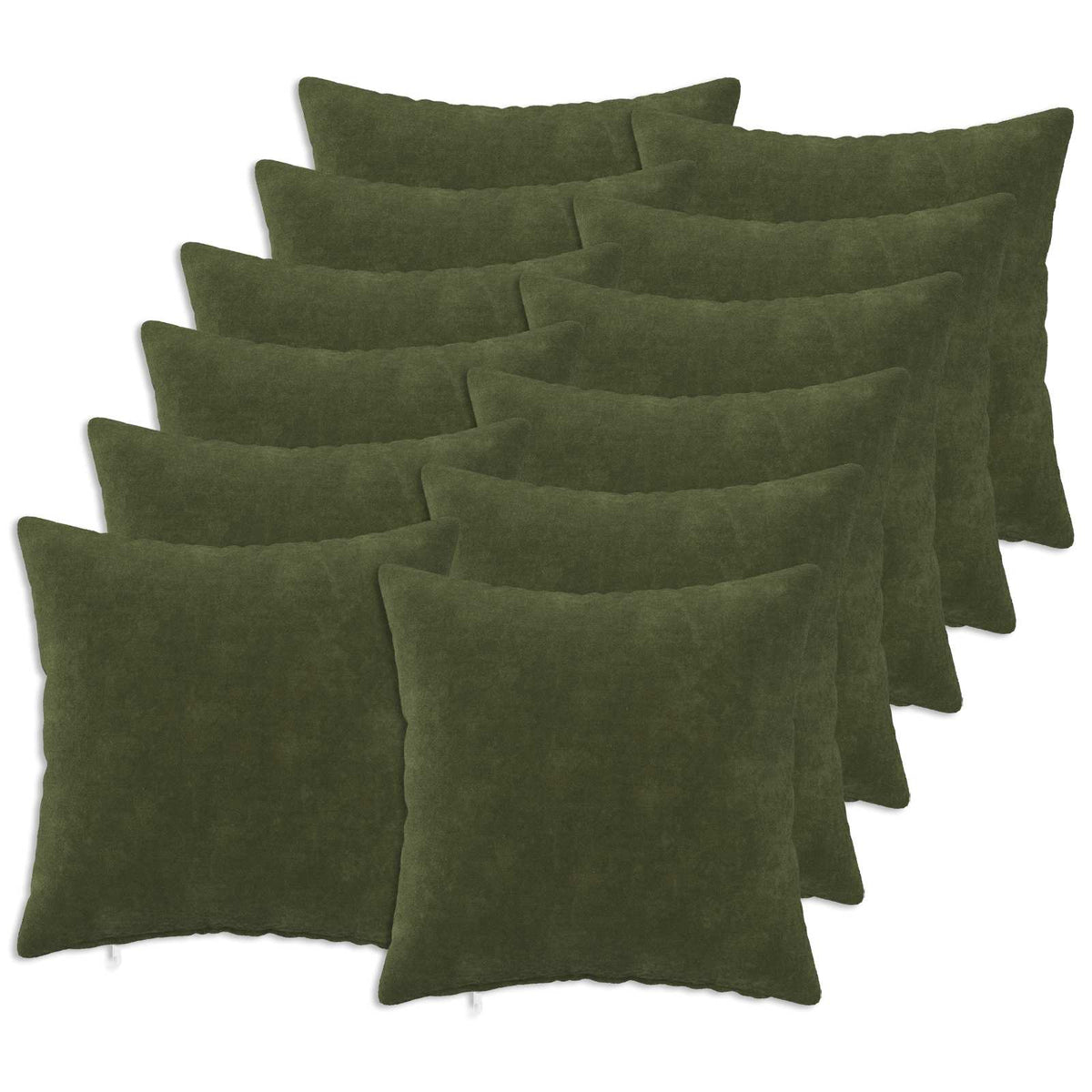 Presvlaka za jastuk 12 pcs HEERLEN Zelena 40 x 40 cm