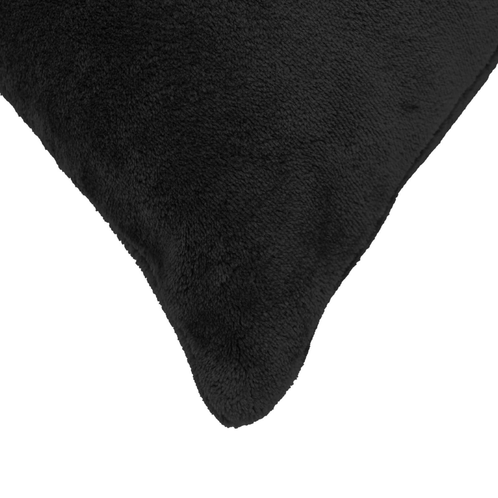 Presvlaka za jastuk 6 pcs HEERLEN Crna 40 x 40 cm Flanel
