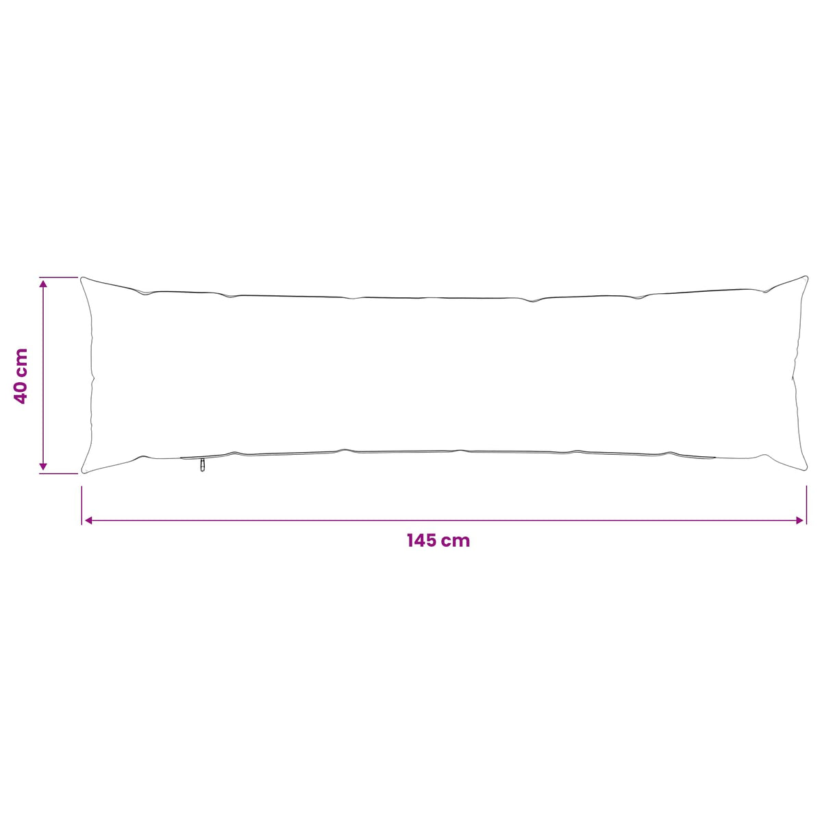 Presvlaka za jastuk HEERLEN Tamnozelena 40 x 145 cm Tkanina
