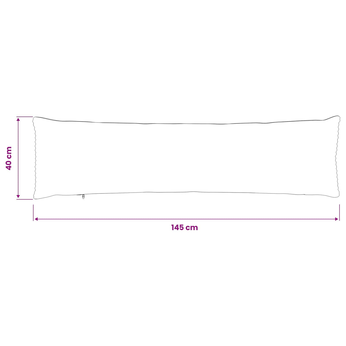 Presvlaka za jastuk HEERLEN Tamnosiva 40 x 145 cm Kord