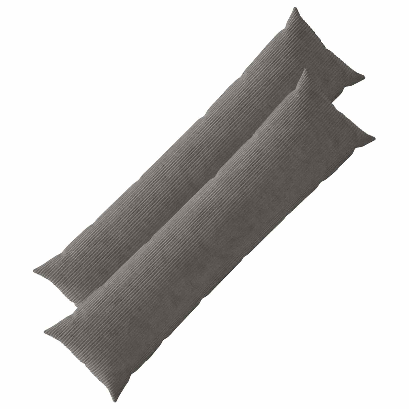 Presvlaka za jastuk 2 pcs HEERLEN Tamnosiva 40 x 145 cm Kord