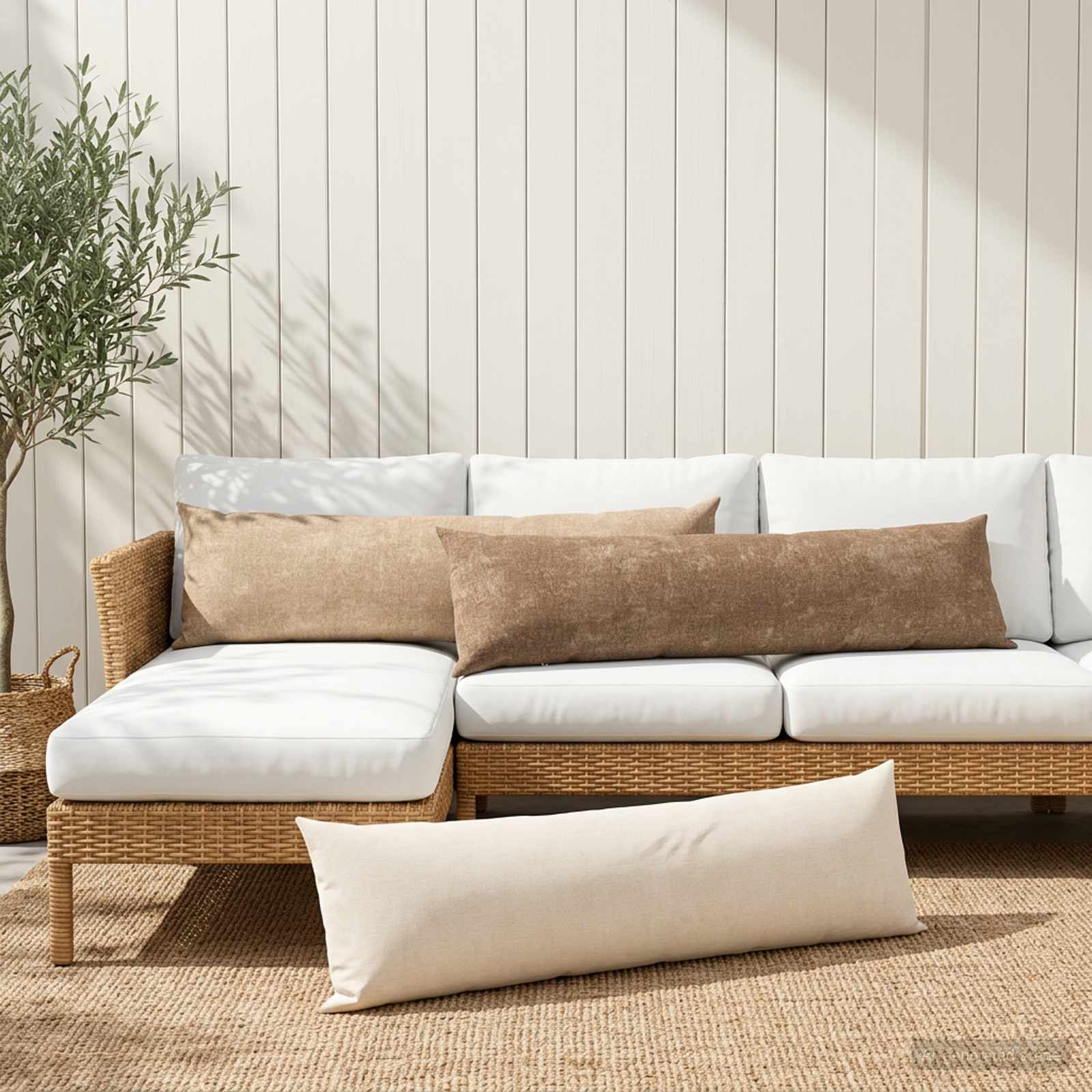 Presvlaka za jastuk 2 kom. HEERLEN Krem 40 x 145 cm