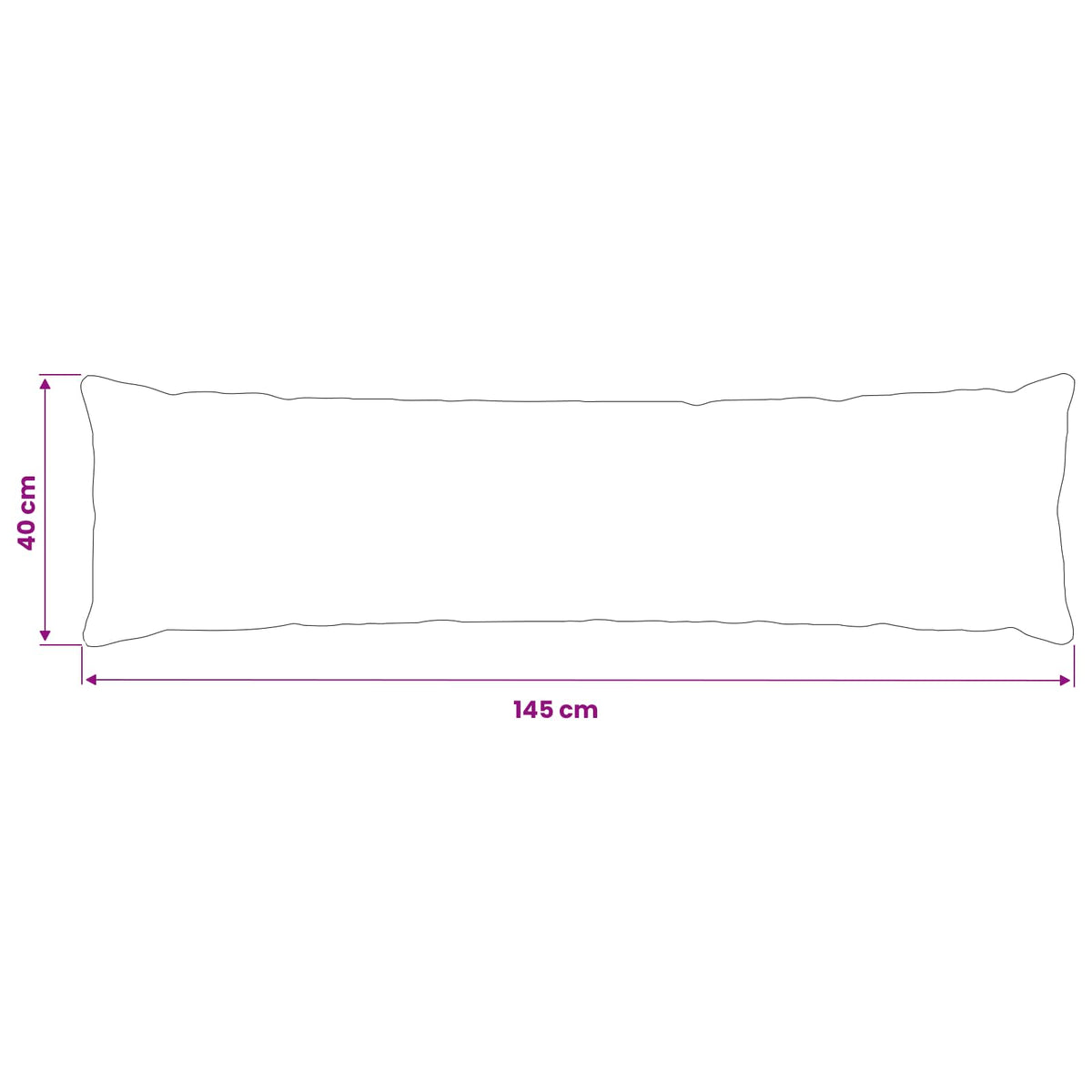 Presvlaka za jastuk 2 kom. HEERLEN Krem 40 x 145 cm