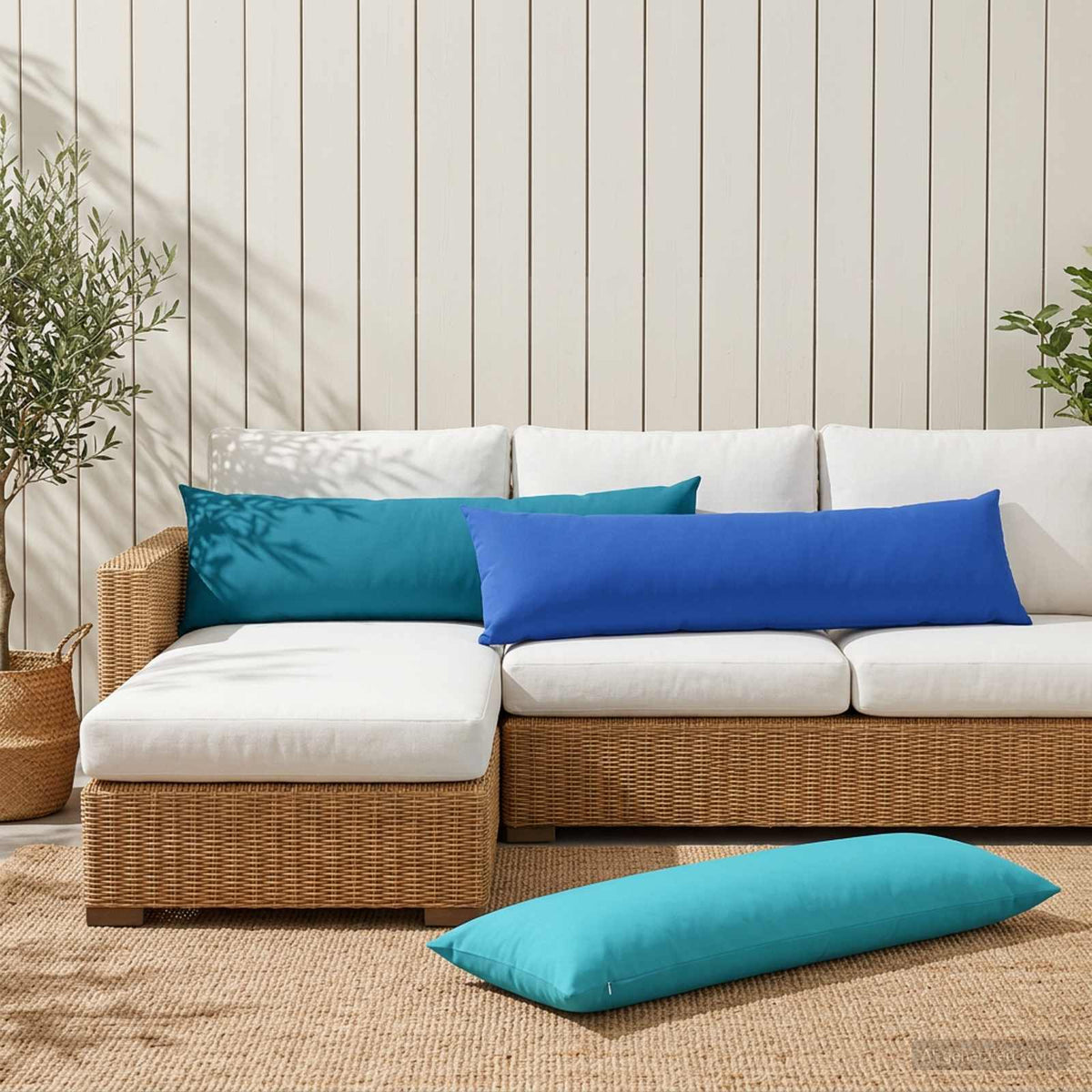 Jastuk HEERLEN Kraljevsko plava 40 x 145 cm Poliester