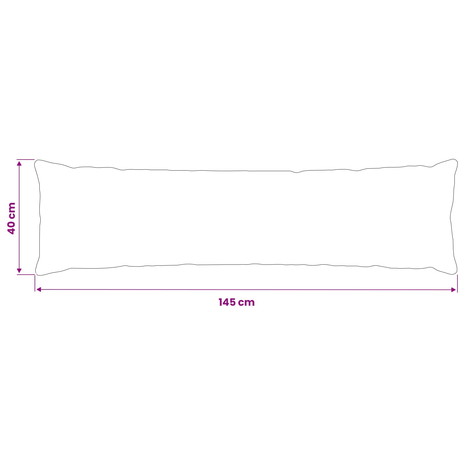 Presvlaka za jastuk 2 kom. HEERLEN Svjetlosiva 40 x 145 cm