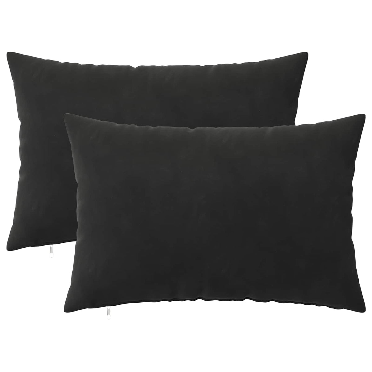 Presvlaka za jastuk 2 pcs HEERLEN Crna 40 x 60 cm Baršun