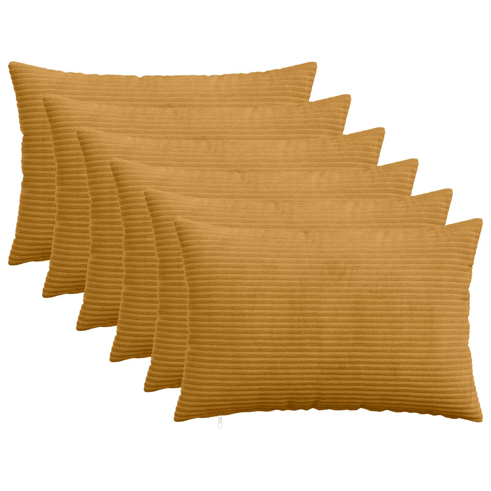 Presvlaka za jastuk 6 pcs HEERLEN Žuta 40 x 60 cm Kord