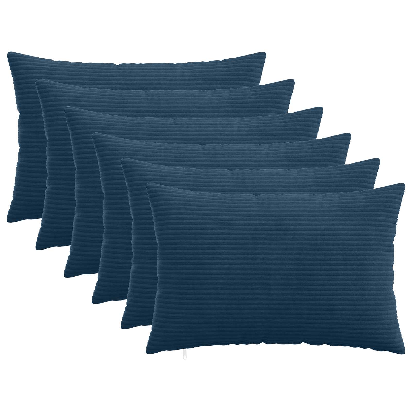 Presvlaka za jastuk 6 pcs HEERLEN Mornarsko plava 40 x 60 cm
