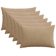 Presvlaka za jastuk 6 pcs HEERLEN Smeđa 40 x 60 cm Kord